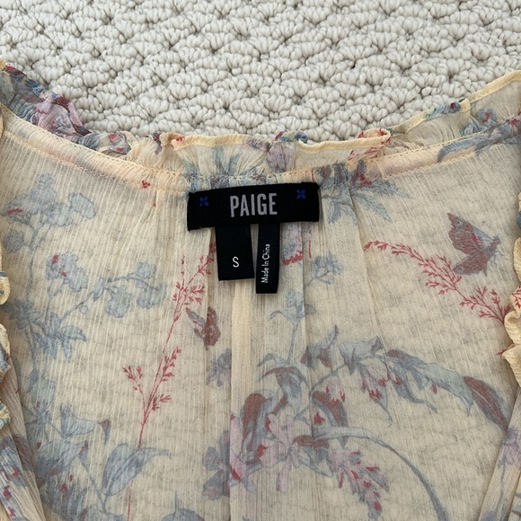 EUC Paige silk blouse size small - Picture 5 of 7